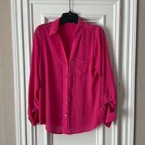 The Limited Pink Button Down Top